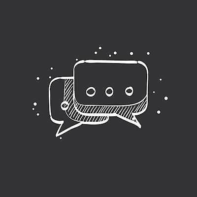 EPS 해외이미지 디자인 말풍선 일러스트 사람없음 검은색 흰색 해외일러스트 컬러 파일형식 벡터 이미지허브