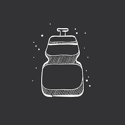 EPS 해외이미지 일러스트 사람없음 검은색 흰색 물통 해외일러스트 컬러 파일형식 벡터 이미지허브