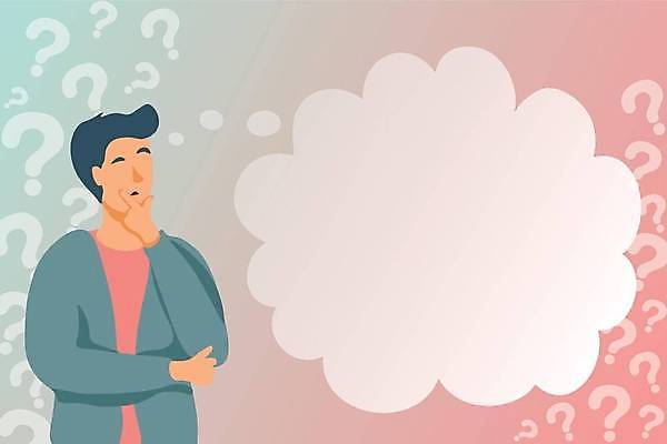 EPS 해외이미지 응시 남자 분홍색 백그라운드 말풍선 생각 일러스트 프레임 한명 성인 초록색 턱괴기 물음표 고민 얼굴없음 성인남자한명만 카피스페이스 해외일러스트 1 기호 시선 감정 컬러 모션 사람 공백 남자한명만 성인남자만 파일형식 벡터 이미지허브