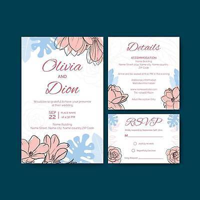 EPS 해외이미지 템플릿 꽃 결혼 잎 일러스트 사람없음 장미 흰색 청첩장 초대 아네모네 해외일러스트 식물 컬러 카드_감사 이벤트 파일형식 벡터 이미지허브