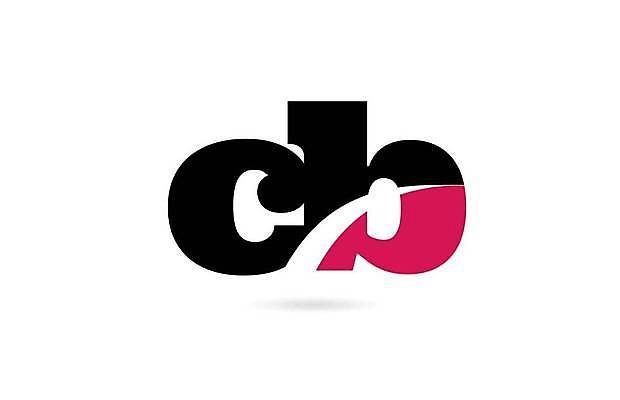 EPS 해외이미지 모양 템플릿 디자인 알파벳 분홍색 백그라운드 일러스트 회사 비즈니스 검은색 편지 B 심볼 신분 C 엘리먼트 활자 브랜딩 해외일러스트 영어 컬러 활자판 파일형식 벡터 이미지허브