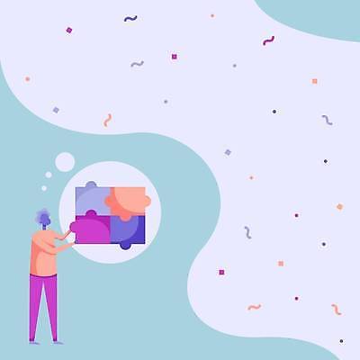 EPS 해외이미지 전신 디자인 남자 컨셉 일러스트 비즈니스 추상 아이디어 한명 들기 성인 잡기 비즈니스맨 퍼즐 플랫 퍼즐조각 얼굴없음 성인남자한명만 카피스페이스 해외일러스트 1 조각 무늬 모션 사람 공백 직장인 남자한명만 성인남자만 파일형식 벡터 이미지허브