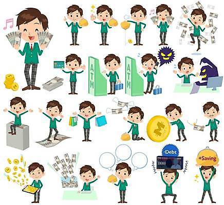 EPS 해외이미지 전신 학생 남자 돈 인터넷 일러스트 비즈니스 학교 성공 고등학교 서기 여러명 성인 초록색 금융 경제 쇼핑 동전 카펫 저축 자유 속임수 신용카드 범죄 지갑 가난 마법 대출 빚 ATM 화상 성인남자만 성인만 해외일러스트 교육 컬러 다수 컨셉 모션 사람 재산 상처 남자만 파일형식 벡터 이미지허브