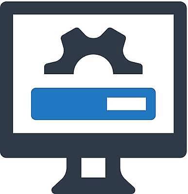 EPS 해외이미지 일러스트 컴퓨터 모니터 심볼 사인 설치 소프트웨어 업데이트 해외일러스트 전자제품 파일형식 벡터 이미지허브