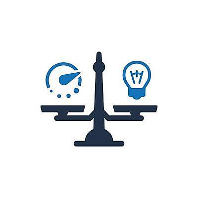 EPS 해외이미지 일러스트 비즈니스 전구 아이디어 사람없음 시간 결정체 전략 양팔저울 해외일러스트 컨셉 저울 파일형식 벡터 이미지허브