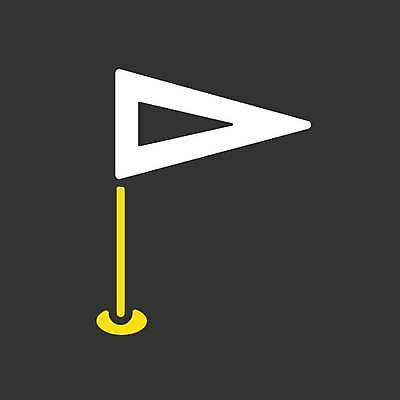 EPS 해외이미지 디자인 일러스트 표시 사람없음 노란색 검은색 흰색 깃발 해외일러스트 컬러 파일형식 벡터 이미지허브