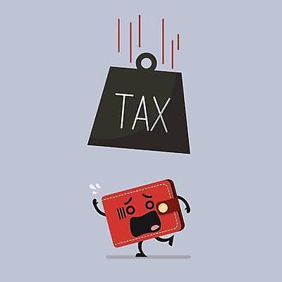 EPS 해외이미지 캐릭터 일러스트 사람없음 금융 경제 보라색 놀람 지갑 떨어짐 무서움 세금 추 해외일러스트 일러캐릭터 감정 컬러 컨셉 표정 파일형식 벡터 이미지허브