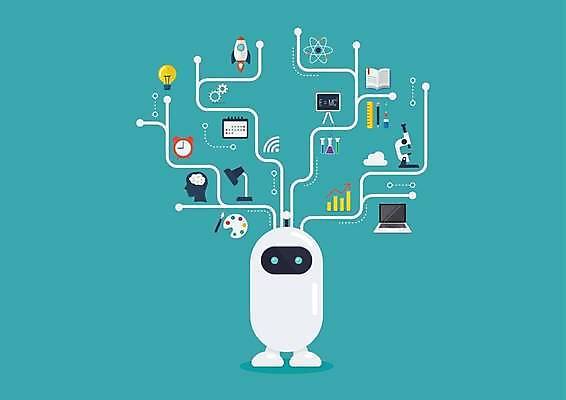 EPS 해외이미지 캐릭터 일러스트 사람없음 네트워크 로봇 청록색 해외일러스트 일러캐릭터 컬러 파일형식 벡터 이미지허브