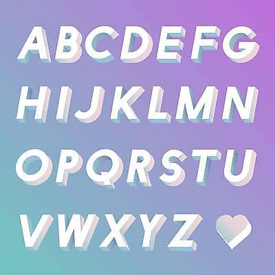 EPS 해외이미지 알파벳 일러스트 대문자 사람없음 세트 보라색 하트 입체 그라데이션 입체문자 조합형타이포 해외일러스트 모양 문자 영어 컬러 타이포그라피 파일형식 벡터 이미지허브