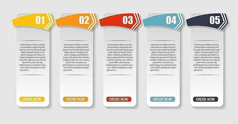 EPS 해외이미지 디자인 일러스트 비즈니스 사람없음 숫자 사각형 자료 인포그래픽 정보 목차 해외일러스트 도형 문자 파일형식 벡터 이미지허브