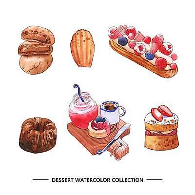 EPS 해외이미지 일러스트 딸기 사람없음 컵 케이크 달콤 블루베리 산딸기 과일잼 나무도마 잼나이프 초코쿠키 에클레어 해외일러스트 식기 과일 디저트 도마 목재 쿠키 나이프 맛 잼 파일형식 벡터 이미지허브