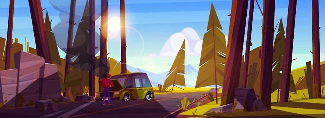 EPS 해외이미지 캐릭터 도로 여행 일러스트 자동차 산 사람 그래픽 기계 손상 운전 과학기술 긴급 오픈 바퀴 운전사 실패 수리 숲 만화 사건 고정 문제 엔진 보험 모터 유지 빈털터리 그만 길가 깨짐 루트 자동 트러블 해외일러스트 일러캐릭터 직업 길 육상교통 컨셉 교통시설 모션 기술 좌절 파일형식 벡터 이미지허브