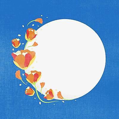EPS 해외이미지 꽃 일러스트 사람없음 파란색 원형프레임 꽃프레임 프레임일러스트 해외일러스트 식물 컬러 프레임 원형 파일형식 벡터 이미지허브