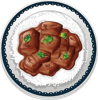 EPS 해외이미지 접시 일러스트 요리 사람없음 소고기덮밥 소고기요리 해외일러스트 식기 음식 덮밥 파일형식 벡터 이미지허브