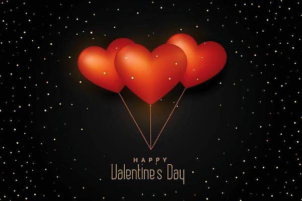 EPS 해외이미지 디자인 행복 백그라운드 일러스트 발렌타인데이 사랑 타이포그라피 사람없음 빨간색 낭만 하트 축하 해외일러스트 모양 문자 감정 컬러 컨셉 데이이벤트 파일형식 벡터 이미지허브