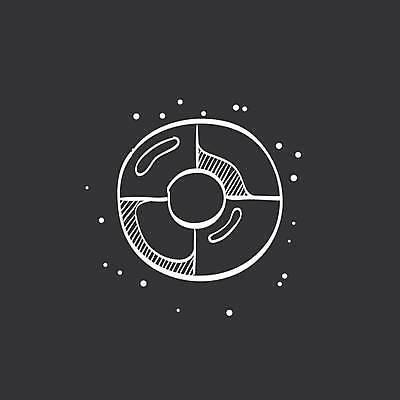 EPS 해외이미지 디자인 일러스트 사람없음 검은색 흰색 튜브 구명부환 해외일러스트 컬러 안전장비 파일형식 벡터 이미지허브