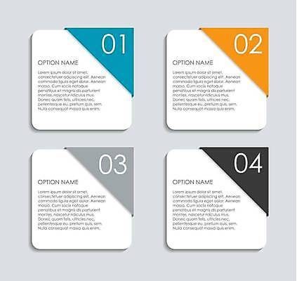 EPS 해외이미지 디자인 일러스트 비즈니스 사람없음 파란색 숫자 노란색 사각형 검은색 자료 인포그래픽 정보 목차 해외일러스트 도형 문자 컬러 파일형식 벡터 이미지허브