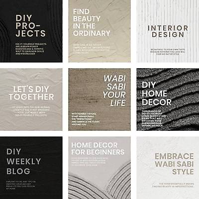 EPS 해외이미지 백그라운드 일러스트 벽지 타이포그라피 사람없음 인테리어 질감 시멘트 DIY 배너세트 해외일러스트 문자 디자인 배너 취미 세트 파일형식 벡터 이미지허브