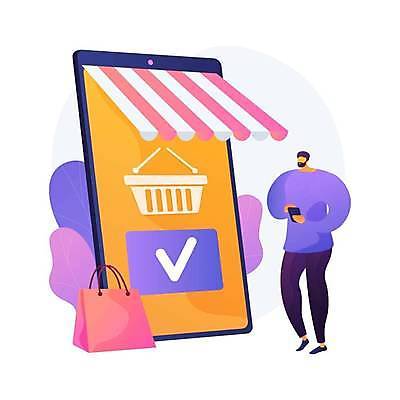 EPS 해외이미지 전신 남자 일러스트 한명 서기 들기 성인 스마트폰 쇼핑백 디지털 구매 장바구니 온라인쇼핑 차양막 성인남자한명만 디지털라이프 해외일러스트 1 라이프스타일 가방 모션 사람 핸드폰 스마트기기 쇼핑 바구니 온라인 차양 남자한명만 성인남자만 파일형식 벡터 이미지허브