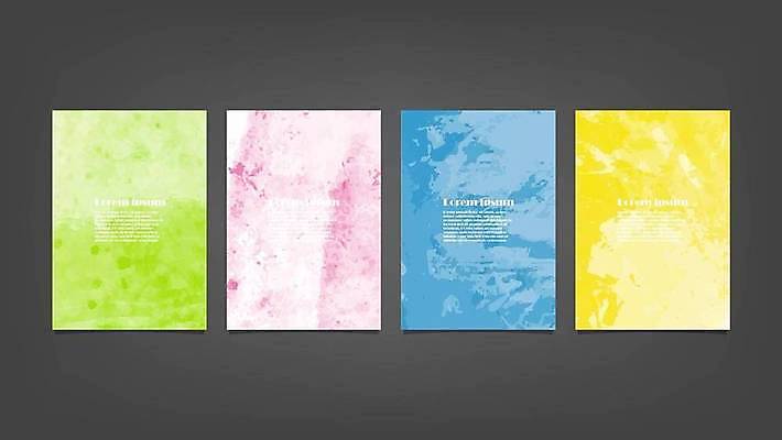 EPS 해외이미지 디자인 배너 백그라운드 일러스트 추상 사람없음 세로 세트 해외일러스트 무늬 파일형식 벡터 이미지허브