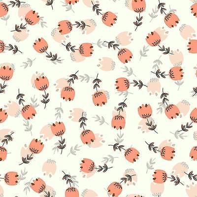 EPS 해외이미지 디자인 꽃 패턴 꽃백그라운드 일러스트 사람없음 패턴백그라운드 플라워패턴 코랄 해외일러스트 식물 컬러 백그라운드 무늬 파일형식 벡터 이미지허브