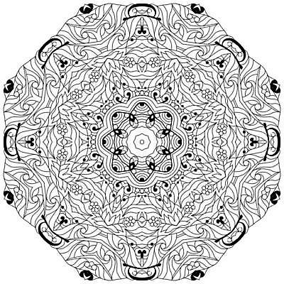 EPS 해외이미지 선 패턴 일러스트 추상 사람없음 그림 만다라 젠탱글 해외일러스트 무늬 파일형식 벡터 이미지허브