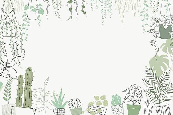 EPS 해외이미지 백그라운드 잎 일러스트 프레임 사람없음 초록색 손그림 카피스페이스 해외일러스트 식물 컬러 공백 파일형식 벡터 이미지허브