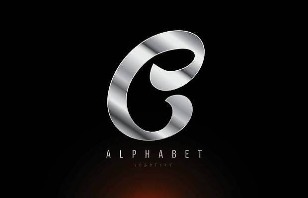 EPS 해외이미지 모양 템플릿 디자인 알파벳 백그라운드 일러스트 회사 비즈니스 금속 회색 고급 은색 편지 심볼 신분 C 엘리먼트 활자 해외일러스트 영어 컬러 컨셉 재질 활자판 파일형식 벡터 이미지허브