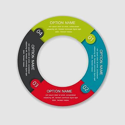 EPS 해외이미지 일러스트 비즈니스 사람없음 그래픽 자료 인포그래픽 원형 퍼즐 엘리먼트 목차 해외일러스트 도형 파일형식 벡터 이미지허브