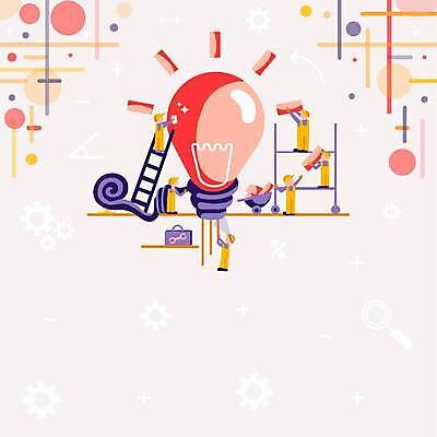 EPS 해외이미지 건축 백그라운드 일러스트 전구 노동자 프레임 사람모양 카피스페이스 해외일러스트 모양 직업 공백 파일형식 벡터 이미지허브