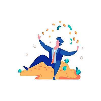 EPS 해외이미지 전신 남자 지폐 일러스트 팔벌리기 한명 앉기 성인 동전 우승 비즈니스맨 돈더미 성인남자한명만 해외일러스트 1 돈 비즈니스 모션 사람 최고 직장인 남자한명만 성인남자만 파일형식 벡터 더미 이미지허브