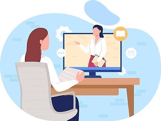 EPS 해외이미지 여자 일러스트 회의 들기 앉기 상반신 성인 두명 업무 비즈니스우먼 발표 만화 온라인 성인여자만 해외일러스트 비즈니스 모션 사람 작업 직장인 여자만 성인만 파일형식 벡터 이미지허브