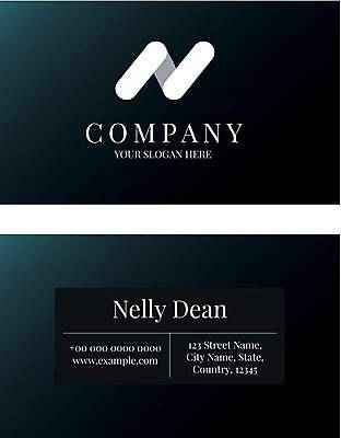 EPS 해외이미지 디자인 일러스트 비즈니스 명함 명함템플릿 사람없음 검은색 가로명함 해외일러스트 템플릿 컬러 파일형식 벡터 이미지허브