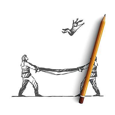 EPS 해외이미지 전신 여자 남자 어린이 일러스트 들기 성인 장비 구출 떨어짐 보호 스케치 소방관 손그림 119 구조대 얼굴없음 해외일러스트 컨셉 모션 미술 사람 도움 구조원 소방 전화번호 파일형식 벡터 이미지허브