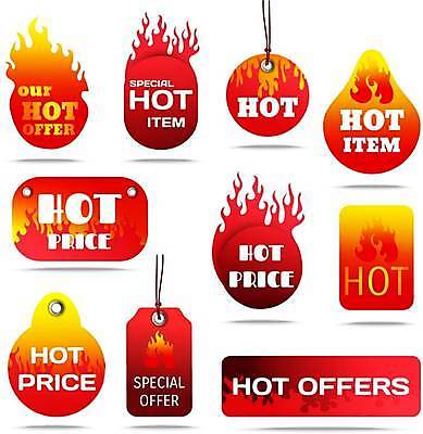 EPS 해외이미지 일러스트 사람없음 빨간색 세트 꼬리표 라벨 세일 원형 직사각형 해외일러스트 도형 컬러 프레임 파일형식 벡터 이미지허브