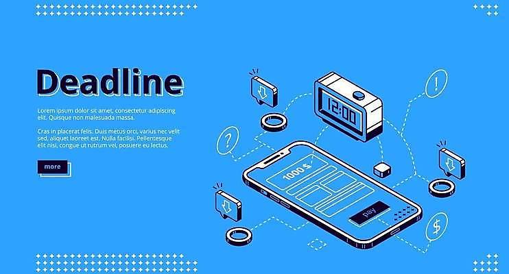 EPS 해외이미지 점선 말풍선 일러스트 사람없음 파란색 스마트폰 3D 시간 연결 아이소메트릭 디지털시계 마감 해외일러스트 선 시계 컬러 핸드폰 스마트기기 디지털합성 파일형식 벡터 이미지허브