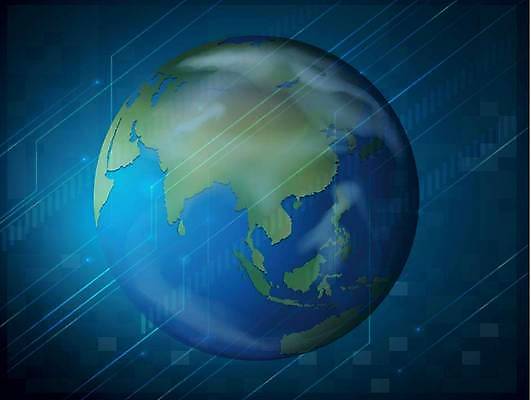 EPS 해외이미지 지구 일러스트 사람없음 파란색 우주 해외일러스트 컬러 파일형식 벡터 이미지허브