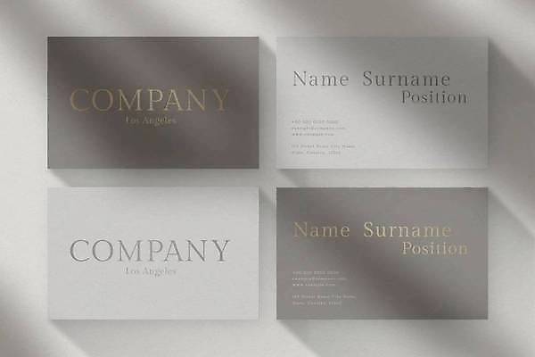 EPS 해외이미지 디자인 일러스트 비즈니스 명함 명함템플릿 그림자 사람없음 회색 가로명함 해외일러스트 템플릿 컬러 파일형식 벡터 이미지허브