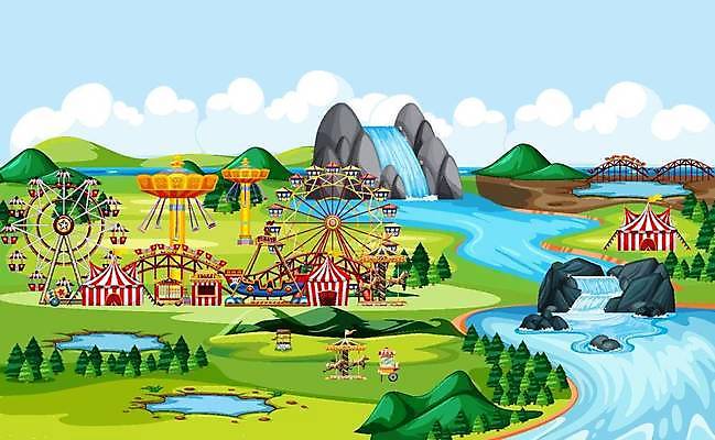 EPS 해외이미지 행복 어린이 포즈 일러스트 사람 풍경 야외 청춘 강 세트 환경 축제 기쁨 축하 바퀴 그룹 성 서커스 만화 오브젝트 롤러 장면 공평 내추럴 고립 많음 시리즈 해외일러스트 건축물 감정 컨셉 파일형식 벡터 건축 이미지허브