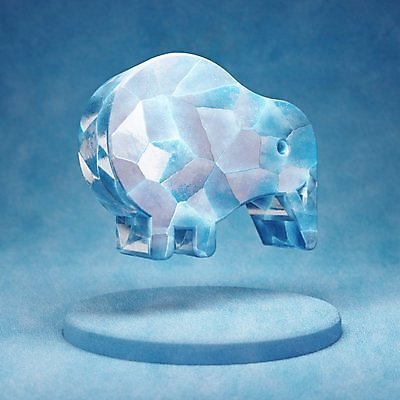 포토 JPG 해외이미지 사람없음 파란색 3D 얼음 입체 오브젝트 키위새 해외포토 자연요소 컬러 조류 디지털합성 파일형식 이미지허브