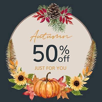 EPS 해외이미지 낙엽 잎 일러스트 호박 해바라기 프레임 타이포그라피 사람없음 세일 원형 솔방울 솔잎 반값 프레임일러스트 해외일러스트 도형 식물 문자 꽃 채소 파일형식 벡터 이미지허브