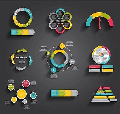 EPS 해외이미지 화살표 일러스트 비즈니스 사람없음 그래픽 자료 인포그래픽 정보 원형 삼각형 연결 피라미드 꽃모형 목차 해외일러스트 도형 건축물 모형 랜드마크 파일형식 벡터 이미지허브