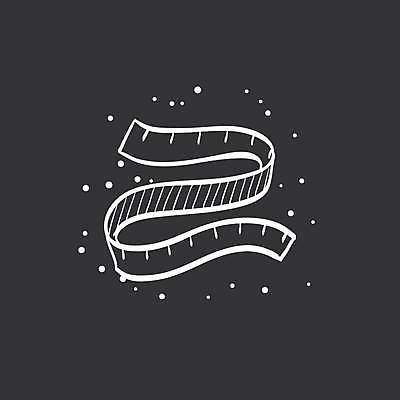 EPS 해외이미지 일러스트 줄자 사람없음 검은색 흰색 해외일러스트 컬러 자 파일형식 벡터 이미지허브