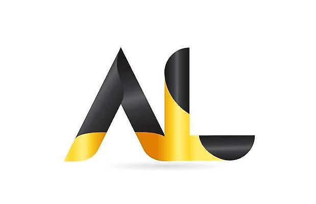 EPS 해외이미지 모양 템플릿 디자인 알파벳 백그라운드 일러스트 회사 비즈니스 노란색 검은색 연결 편지 심볼 신분 A 엘리먼트 활자 브랜딩 해외일러스트 영어 컬러 활자판 파일형식 벡터 이미지허브