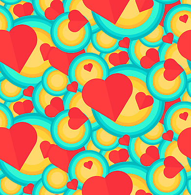 JPG 해외이미지 모양 하늘색 패턴 일러스트 추상 사랑 사람없음 빨간색 노란색 하트 원형 하트백그라운드 해외일러스트 도형 감정 컬러 백그라운드 무늬 파란색 파일형식 이미지허브