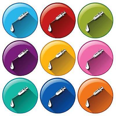 EPS 해외이미지 일러스트 주사기 사람없음 세트 컬러풀 물방울 원형 해외일러스트 도형 컬러 의료기기 파일형식 벡터 이미지허브