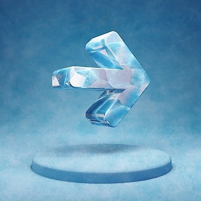 포토 JPG 해외이미지 화살표 사람없음 파란색 3D 얼음 입체 오브젝트 해외포토 자연요소 컬러 디지털합성 파일형식 이미지허브