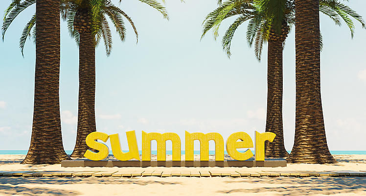 포토 JPG 해외이미지 영어 하늘 간판 타이포그라피 해변 사람없음 야자수 3D 해외포토 나무 문자 바다 디지털합성 파일형식 이미지허브