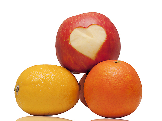 포토 JPG 해외이미지 모양 음식 오렌지 과일 사랑 사람없음 흰색 하트 체리 사과 레몬 고립 해외포토 감정 컬러 파일형식 이미지허브