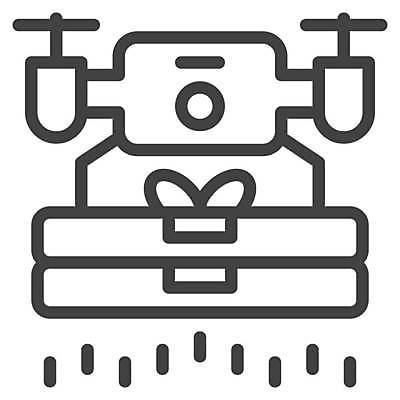 EPS 해외이미지 일러스트 사람없음 상자 작업 배송 택배 택배상자 드론 무인택배 해외일러스트 운송업 무인기계 파일형식 벡터 이미지허브